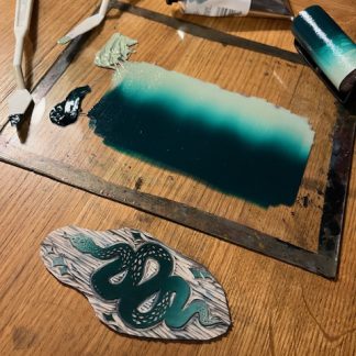 Linocut Workshop - Ombré printing with an Autumnal theme - Tuesday 29th September