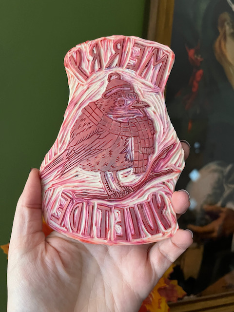 Linocut Workshop - Festive Theme - Thursday 26th November