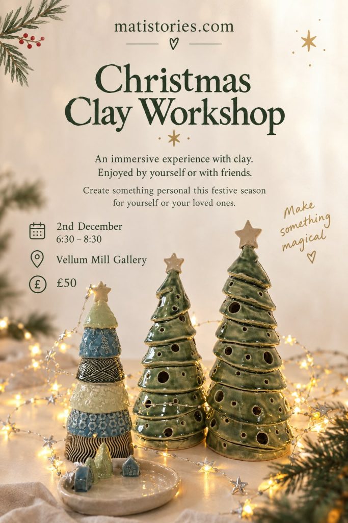 Christmas Clay Workshop - Wednesday 2nd December 2026